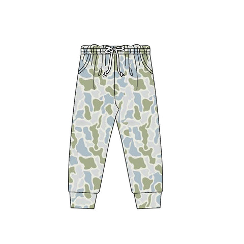 Preorder 12.13 MOQ 5 pcs P0975 Hunting Camo Green Boys Jogger Pants