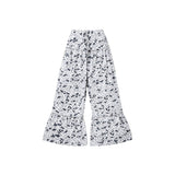 Preorder MOQ 5 pcs Each Hunting Camo Grey Yoga Mommy And Me Ruffles Wide Leg Pants
