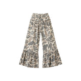 Preorder MOQ 5 pcs Each Hunting Camo Yoga Mommy And Me Ruffles Wide Leg Pants