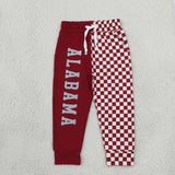 P1060 Vinyl School Team Dark Red Kids Jogger Pants