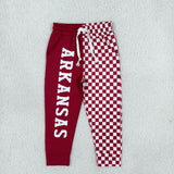 P1062 Vinyl School Team Dark Red Kids Jogger Pants