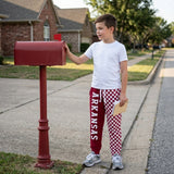 P1062 Vinyl School Team Dark Red Kids Jogger Pants