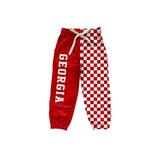 Preorder MOQ 5 pcs School Team Plaid Boys Jogger Pants