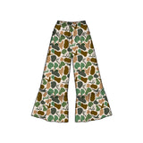 Preorder MOQ 5 pcs Each Hunting Camo Ruffles Girls Wide Leg Pants