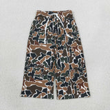 P1104 Hunting Camo Yoga Girls Wide Leg Pants