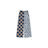 Preorder MOQ 5 pcs Each Style Team Mascot Bows Plaid Leopard Girls Wide Leg Pants