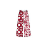 Preorder MOQ 5 pcs Each Style Team Mascot Bows Plaid Leopard Girls Wide Leg Pants