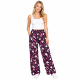 P1130 Halloween Bats Ghost Camo Women Adult's Wide Leg Pants