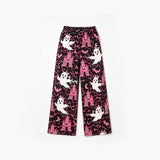 Preorder MOQ 5 pcs Each Style Halloween Leopard Pumpkin Girls Wide Leg Pants