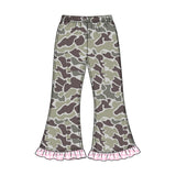 Preorder MOQ 5 pcs GLP3736 Each Hunting Camo Middle Neckline Girls Clothes-2026.8.20