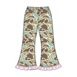 Preorder MOQ 5 pcs GLP3738 Each Hunting Camo Middle Neckline Girls Clothes-2026.8.20