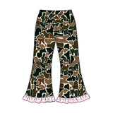 Preorder MOQ 5 pcs GLP3739 Each Hunting Camo Middle Neckline Girls Clothes-2026.8.20