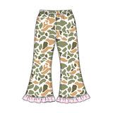 Preorder MOQ 5 pcs GLP3740 Each Hunting Camo Middle Neckline Girls Clothes-2026.8.20