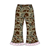 Preorder MOQ 5 pcs GLP3741 Each Hunting Camo Middle Neckline Girls Clothes-2026.8.20