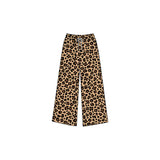 Preorder MOQ 5 pcs Each Style Fashion Leopard Print Girls Wide Leg Pants