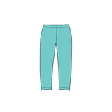 Preorder MOQ 5 pcs GLP3990 Leopard Blue Green Yoga Girls Set