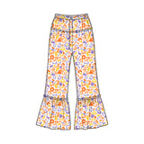 Preorder MOQ 5 pcs Each Style Colorful Leopard Girl's Wide-Leg Pants Kids Matching Clothes（副本）