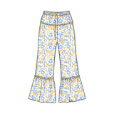 Preorder MOQ 5 pcs Each Style Colorful Leopard Girl's Wide-Leg Pants Kids Matching Clothes（副本）