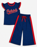 MOQ 5 pcs Custom Style School Team Mascot Dots Cute Girls Set
