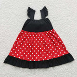 GSD0344 Princess Dots Cute Bow Girl's Dress