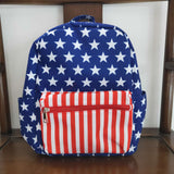 BA0053 July 4th National Day Star Blue Stripe Backpack Bag