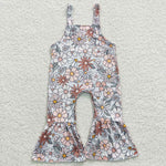 SR0378 Flower Cute Girl's Jumpsuit