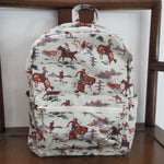 BA0059 Western Cowboy Horse riding Backpack Bag