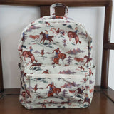 BA0059 Western Cowboy Horse riding Backpack Bag