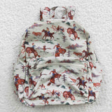 BA0059 Western Cowboy Horse riding Backpack Bag