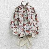 BA0059 Western Cowboy Horse riding Backpack Bag