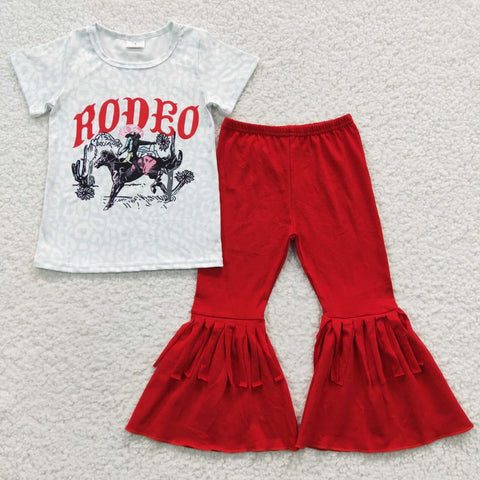 GSPO0602 RODEO Red Leopard Girl's Set