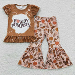 GSPO0611 HOWDY Pumpkin Girl's Set