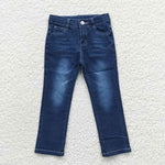 P0085 Western Blue Denim Flared Girl's Pants Jeans