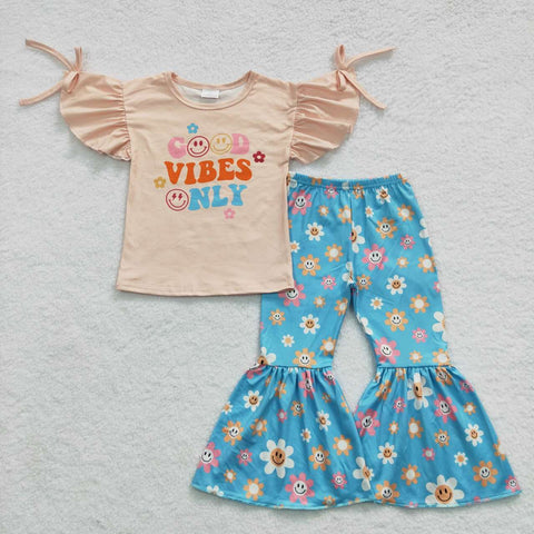 GSPO0637 Good Vibes Only Flower Girl's Set