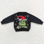 GT0188 Christmas Black Knit Sweater