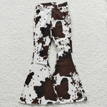 P0120 Adult Brown Cow Jeans Fashion Flared Pants