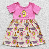 GSD0389 Princess Peach Pink Girl's Dress