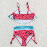 S0143 Watermelon Girl's Swimsuit