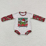 LR0279 Merry Christmas Baby Bubble Girl's Romper