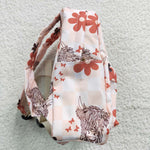 BA0074 Cow Flower Backpack Bag