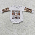 LR0282 Howdy Leopard Baby Bubble Romper