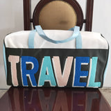 BA0062 TRAVEL Colorful PU Bag Leather Duffle Bag