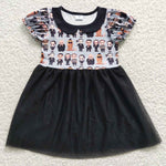 GSD0397 Halloween Black Tulle Girl's Dress