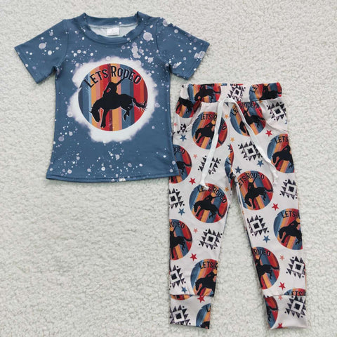 BSPO0111 Lets RODEO Stripe Boy's Set