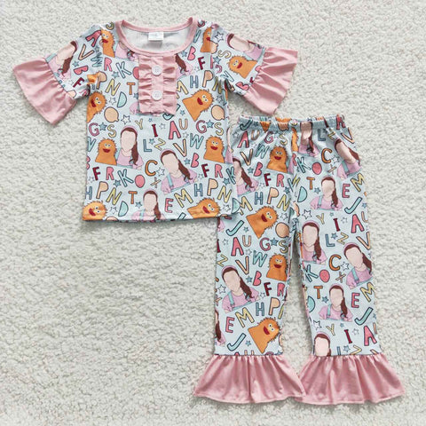 GSPO0669 ABC Girl's Pajamas set