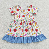 GSD0394 Apple Write Girl's Dress