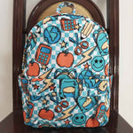 BA0071 Back To School Apple Pencil Backpack Bag