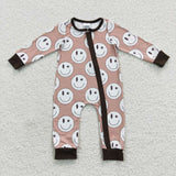 LR0332 Smiley face Baby Zip Sleeper