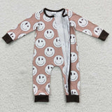 LR0332 Smiley face Baby Zip Sleeper