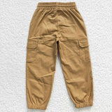 P0134 New Boy's Khaki Pockets Casual Trousers Pants